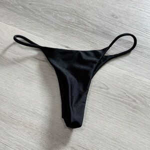 Andi Bagus Black Thong Bikini Bottoms